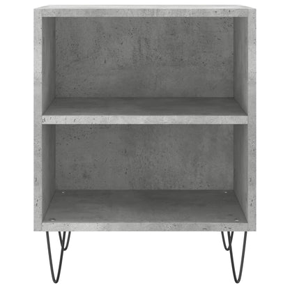 Berkfield Bedside Cabinet Concrete Grey 40x30x50 cm Engineered Wood