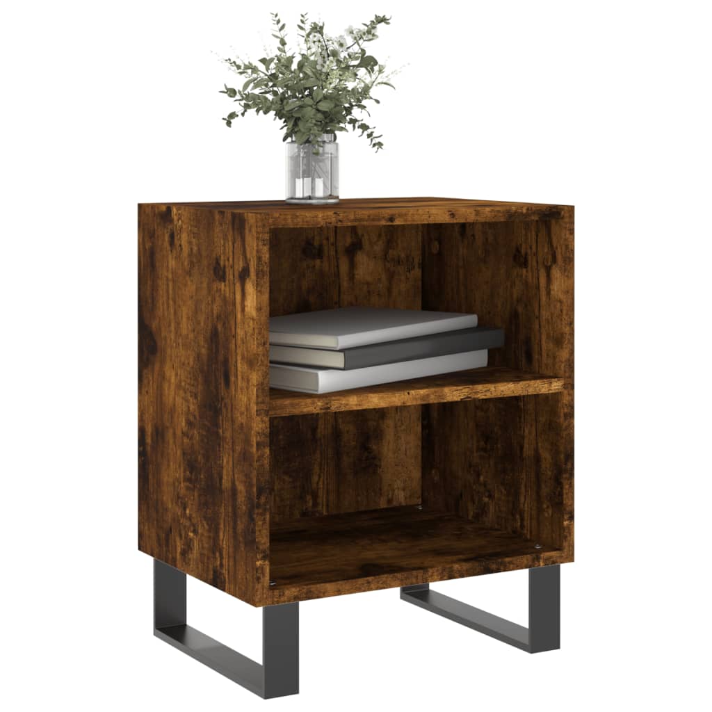 Berkfield Bedside Cabinets 2 pcs Smoked Oak 40x30x50 cm Engineered Wood