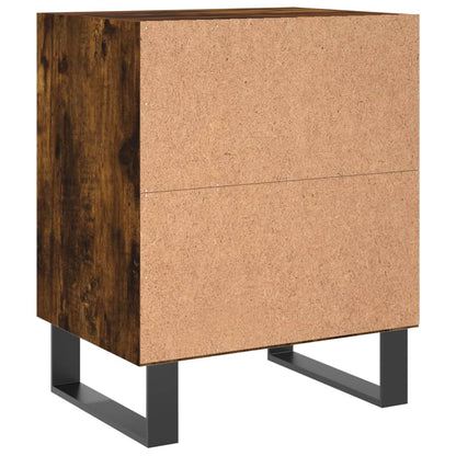 Berkfield Bedside Cabinets 2 pcs Smoked Oak 40x30x50 cm Engineered Wood