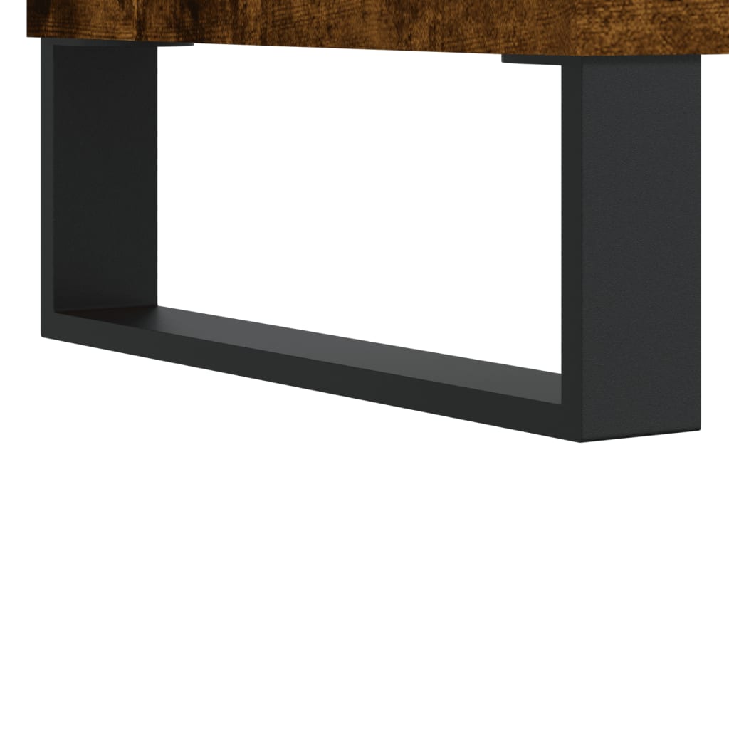 Berkfield Bedside Cabinets 2 pcs Smoked Oak 40x30x50 cm Engineered Wood