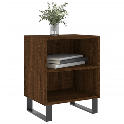Berkfield Bedside Cabinets 2 pcs Brown Oak 40x30x50 cm Engineered Wood
