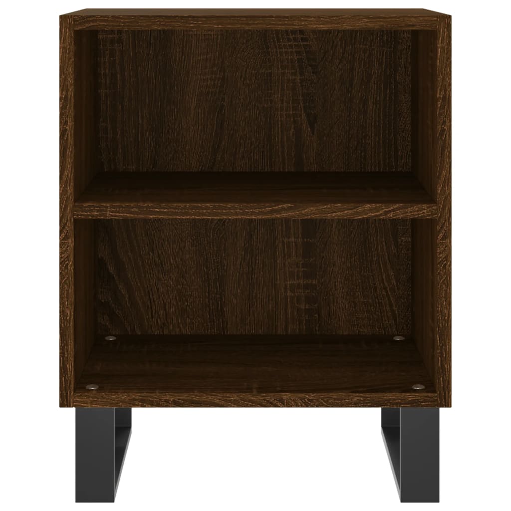 Berkfield Bedside Cabinets 2 pcs Brown Oak 40x30x50 cm Engineered Wood