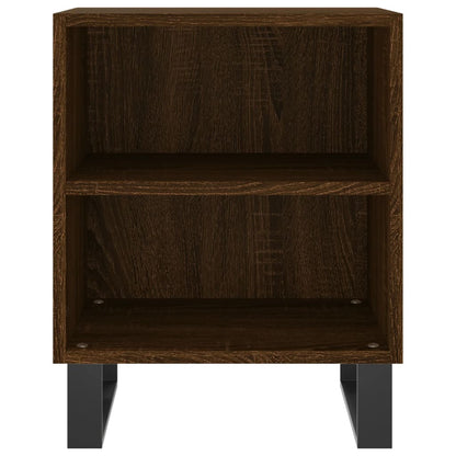 Berkfield Bedside Cabinets 2 pcs Brown Oak 40x30x50 cm Engineered Wood