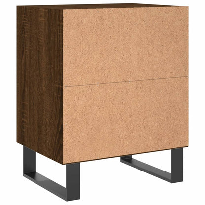 Berkfield Bedside Cabinets 2 pcs Brown Oak 40x30x50 cm Engineered Wood