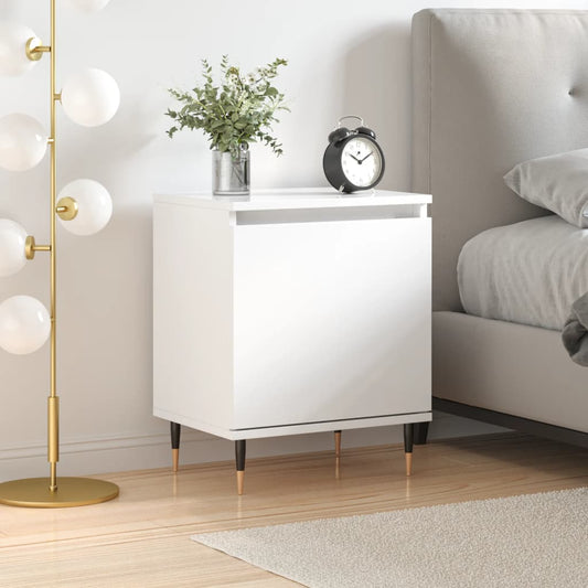 Berkfield Bedside Cabinet High Gloss White 40x30x50 cm Engineered Wood