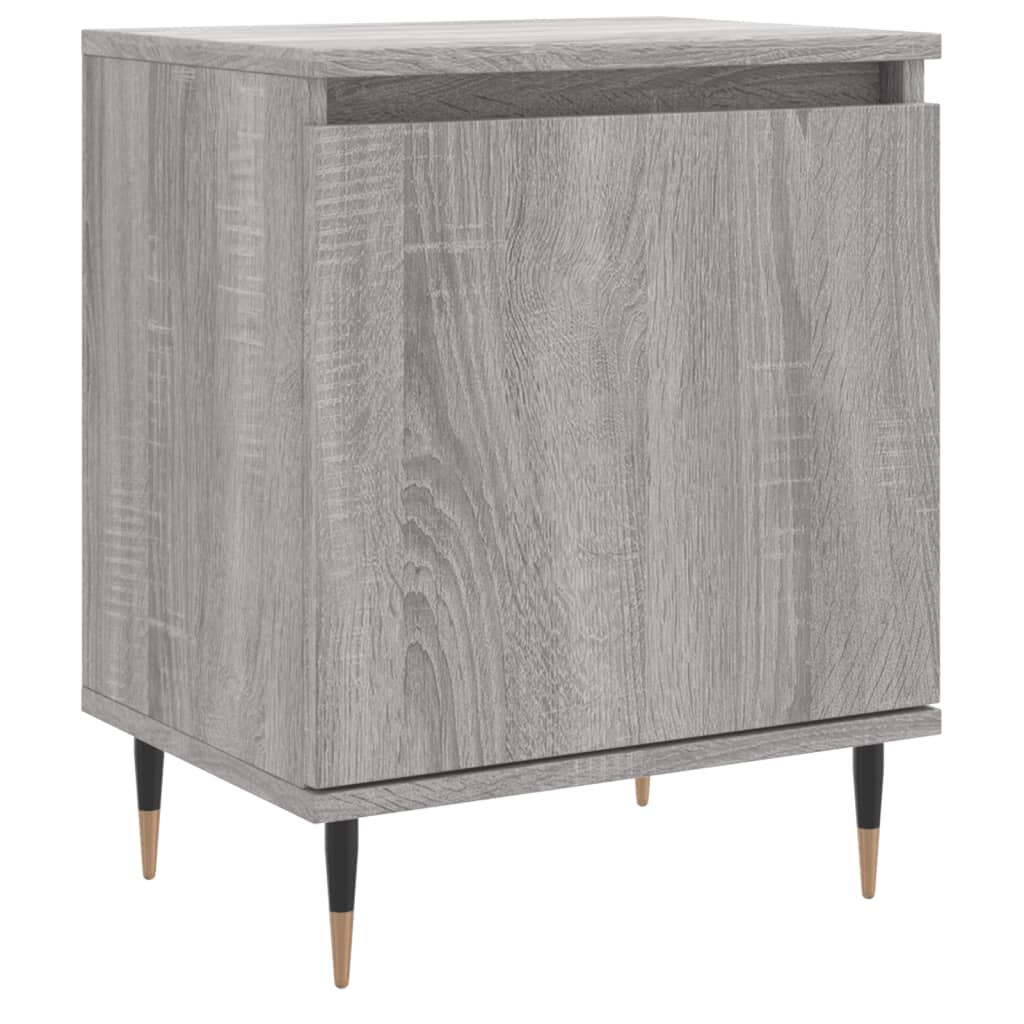 Berkfield Bedside Cabinet Grey Sonoma 40x30x50 cm Engineered Wood