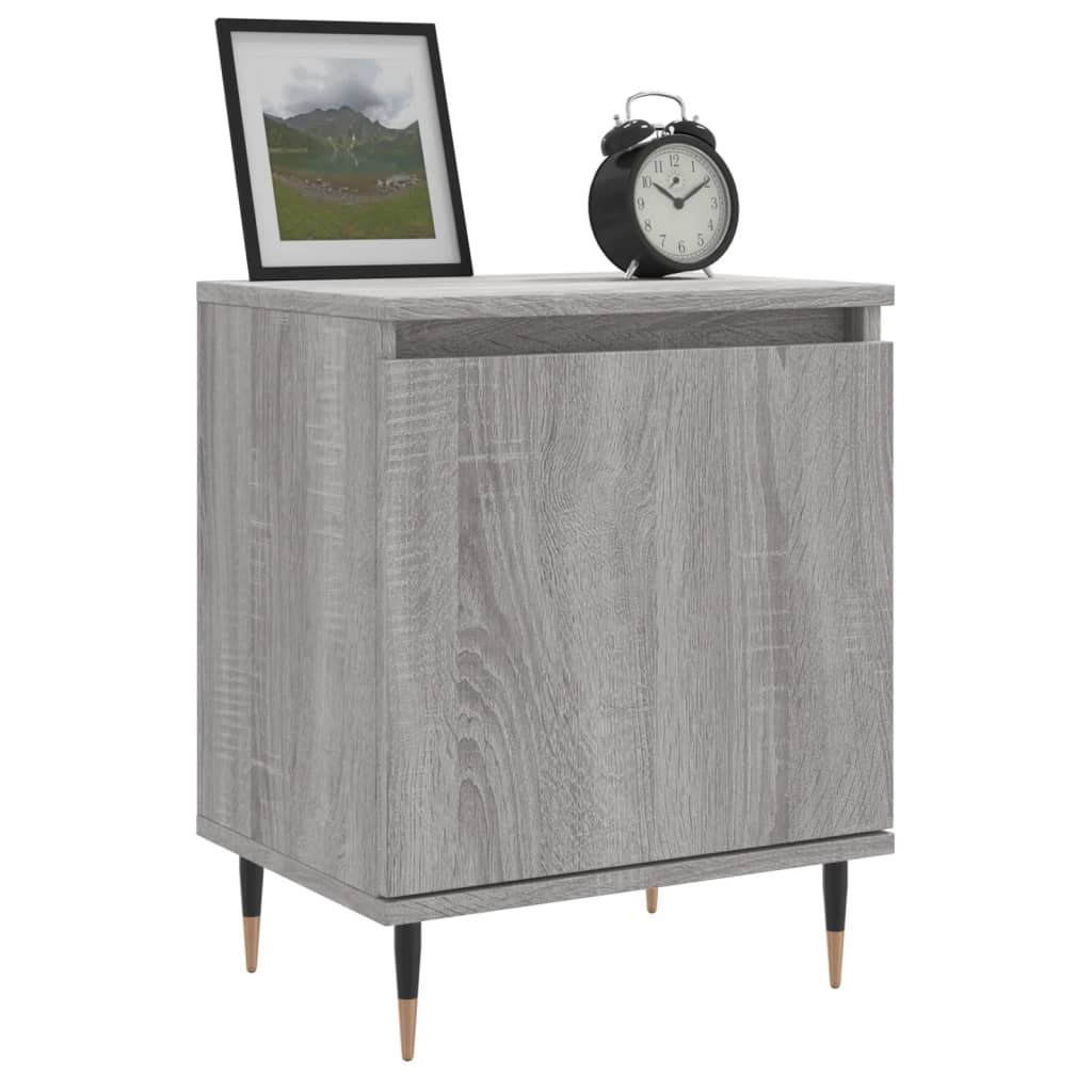Berkfield Bedside Cabinet Grey Sonoma 40x30x50 cm Engineered Wood