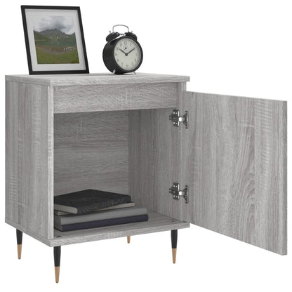 Berkfield Bedside Cabinet Grey Sonoma 40x30x50 cm Engineered Wood