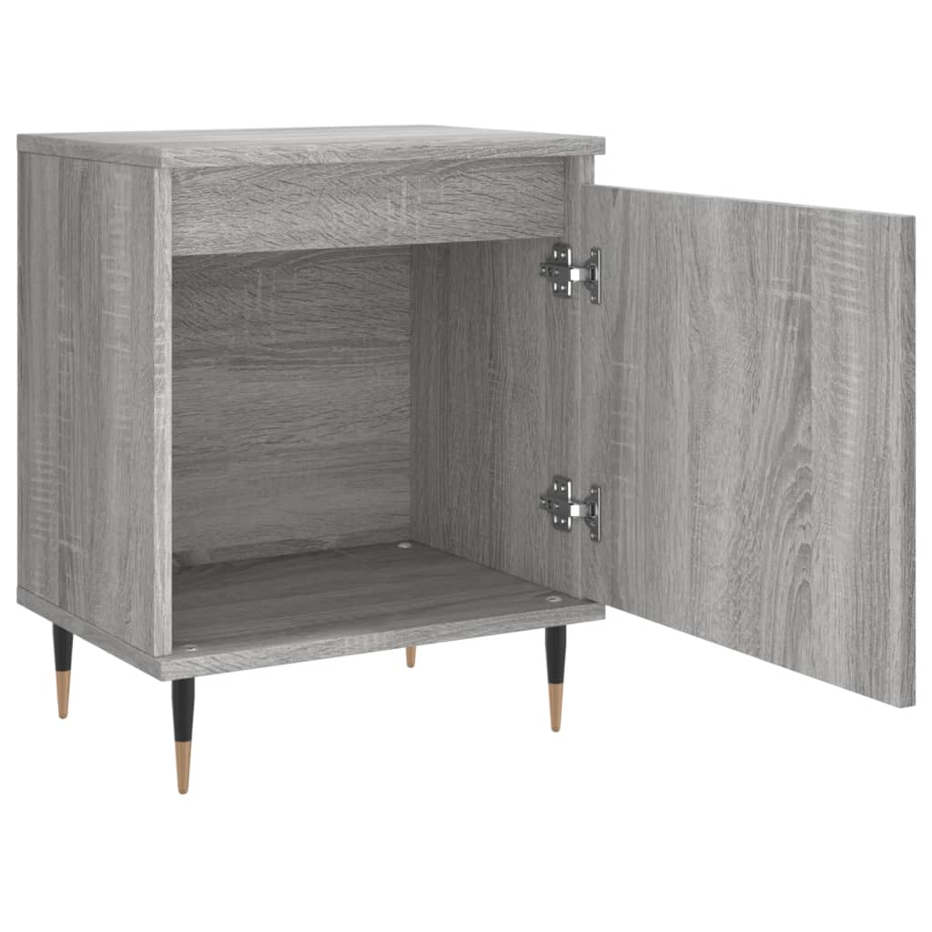 Berkfield Bedside Cabinet Grey Sonoma 40x30x50 cm Engineered Wood