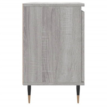 Berkfield Bedside Cabinet Grey Sonoma 40x30x50 cm Engineered Wood