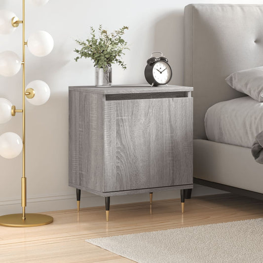 Berkfield Bedside Cabinet Grey Sonoma 40x30x50 cm Engineered Wood