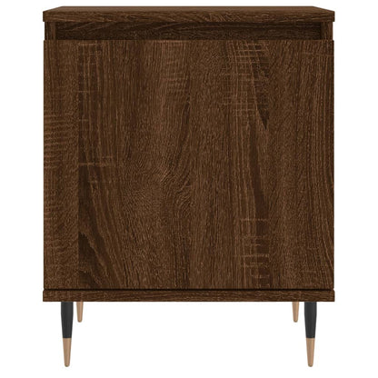 Berkfield Bedside Cabinet Brown Oak 40x30x50 cm Engineered Wood