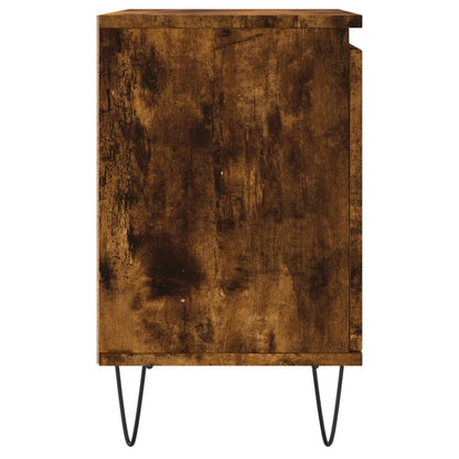 Berkfield Bedside Cabinets 2 pcs Smoked Oak 40x30x50 cm Engineered Wood