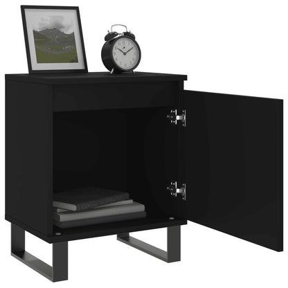 Berkfield Bedside Cabinets 2 pcs Black 40x30x50 cm Engineered Wood