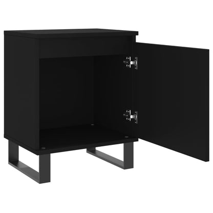 Berkfield Bedside Cabinets 2 pcs Black 40x30x50 cm Engineered Wood