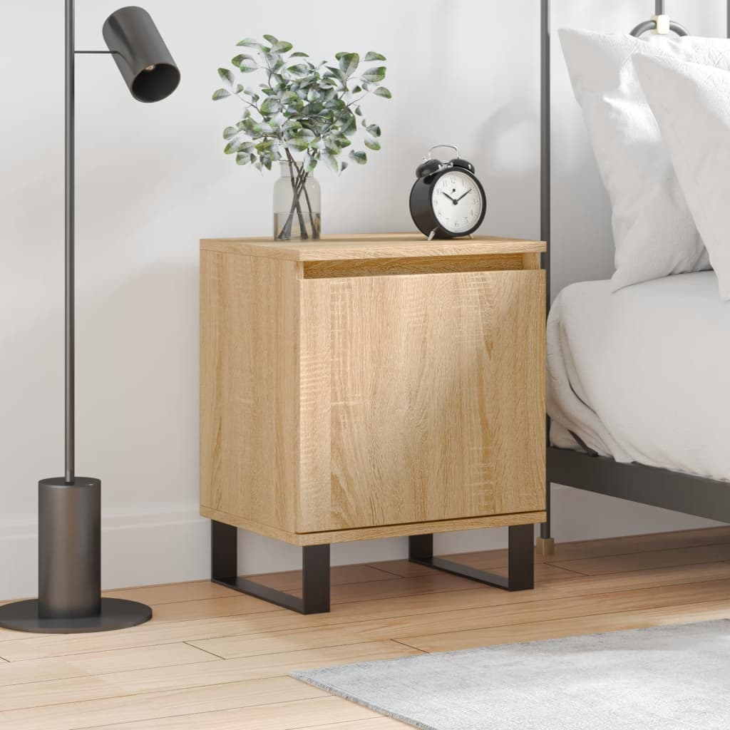Berkfield Bedside Cabinet Sonoma Oak 40x30x50 cm Engineered Wood