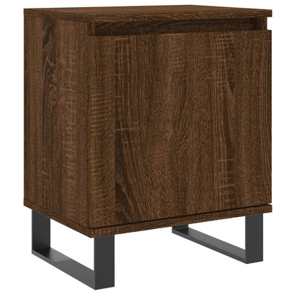 Berkfield Bedside Cabinet Brown Oak 40x30x50 cm Engineered Wood