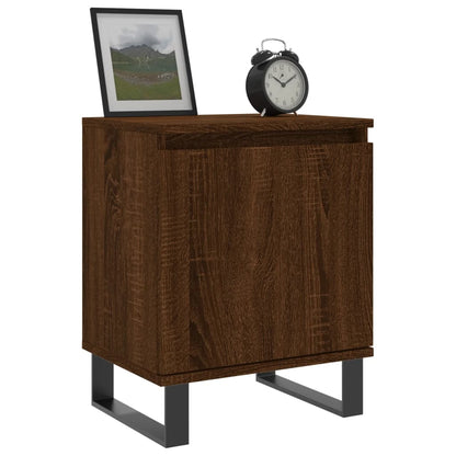 Berkfield Bedside Cabinet Brown Oak 40x30x50 cm Engineered Wood