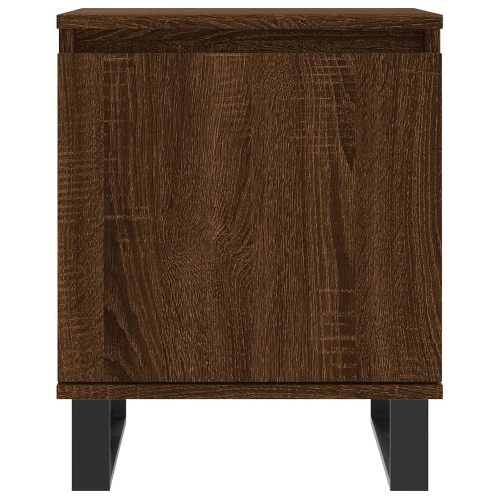 Berkfield Bedside Cabinet Brown Oak 40x30x50 cm Engineered Wood