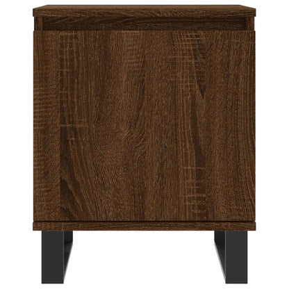 Berkfield Bedside Cabinet Brown Oak 40x30x50 cm Engineered Wood