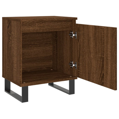 Berkfield Bedside Cabinet Brown Oak 40x30x50 cm Engineered Wood