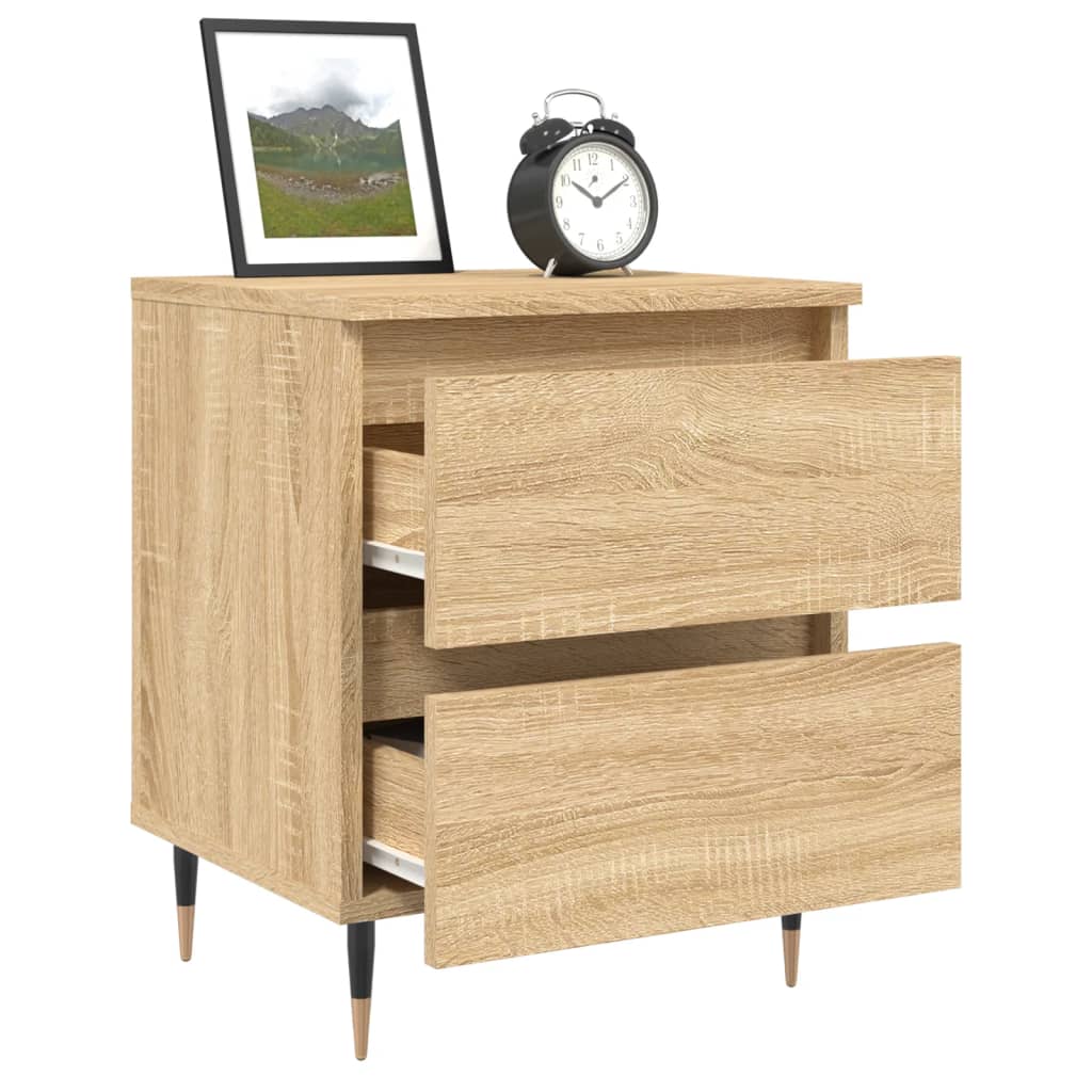 Berkfield Bedside Cabinet Sonoma Oak 40x35x50 cm Engineered Wood
