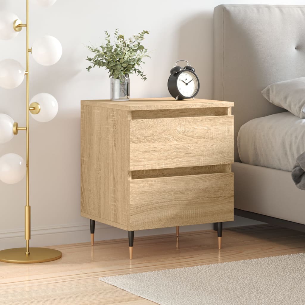 Berkfield Bedside Cabinet Sonoma Oak 40x35x50 cm Engineered Wood