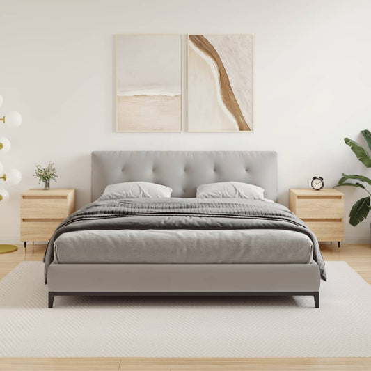 Berkfield Bedside Cabinets 2 pcs Sonoma Oak 40x35x50 cm Engineered Wood