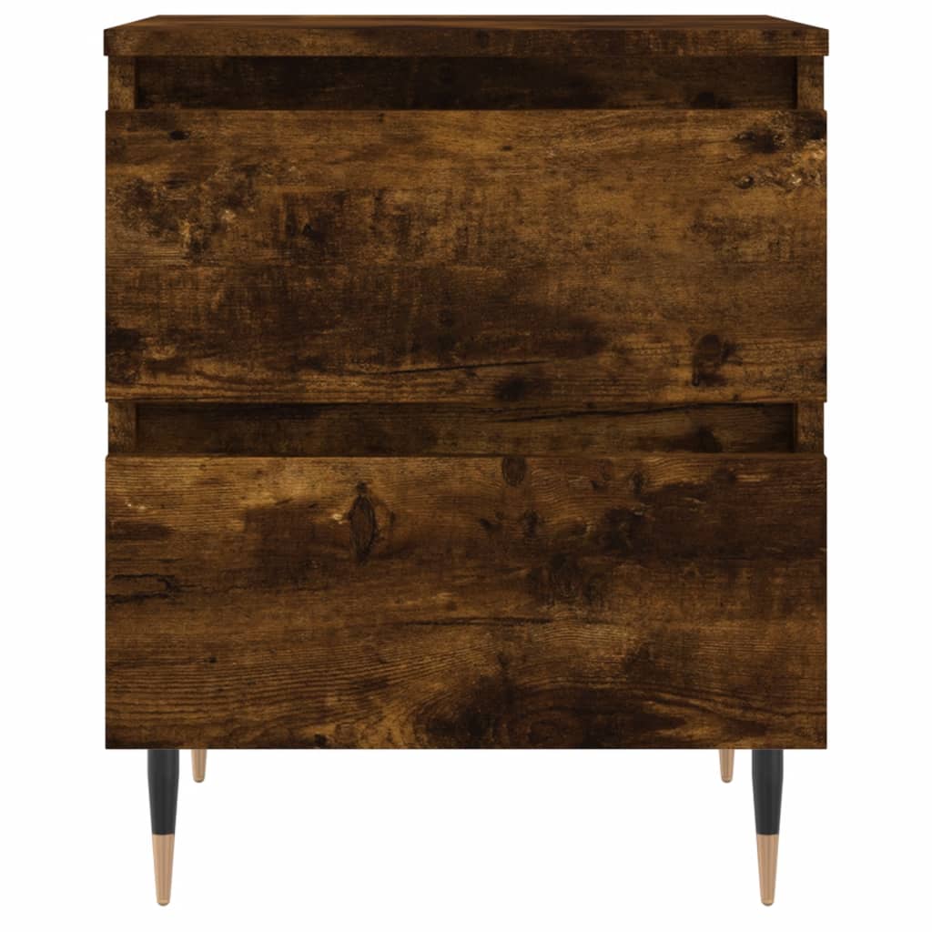 Berkfield Bedside Cabinet Smoked Oak 40x35x50 cm Engineered Wood