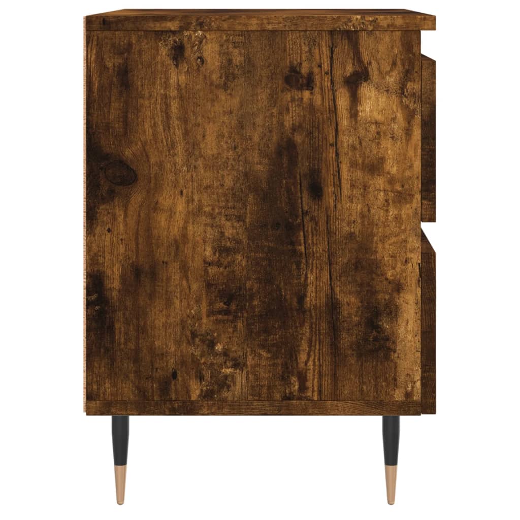 Berkfield Bedside Cabinet Smoked Oak 40x35x50 cm Engineered Wood