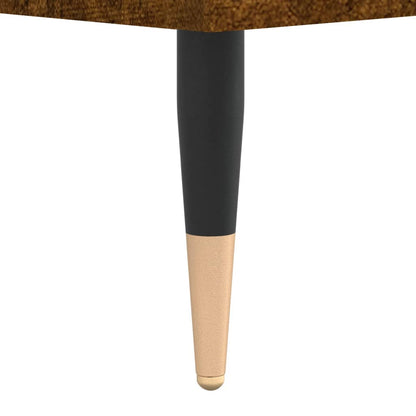 Berkfield Bedside Cabinet Smoked Oak 40x35x50 cm Engineered Wood