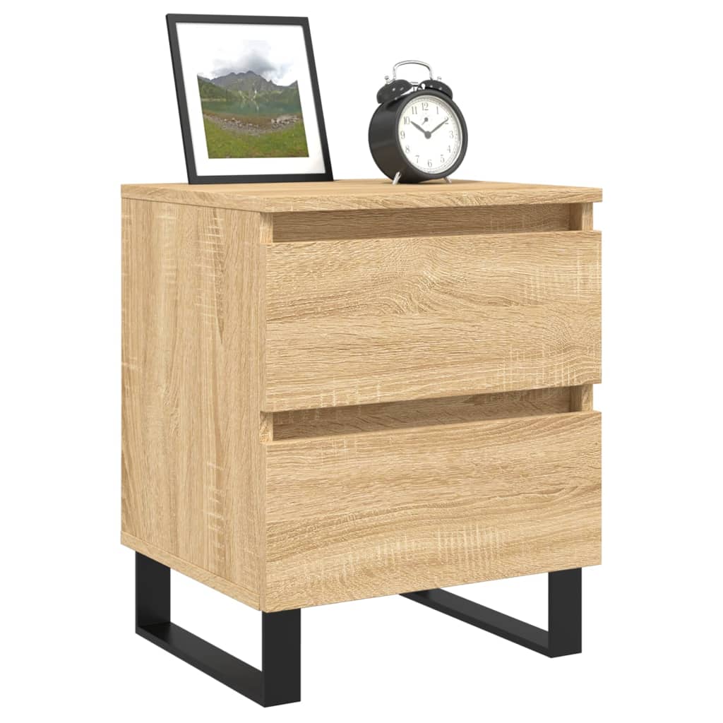 Berkfield Bedside Cabinet Sonoma Oak 40x35x50 cm Engineered Wood