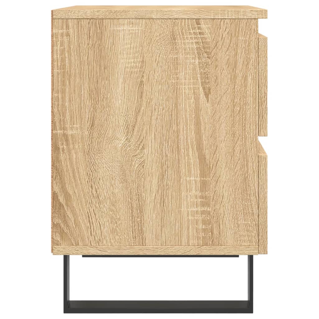 Berkfield Bedside Cabinet Sonoma Oak 40x35x50 cm Engineered Wood