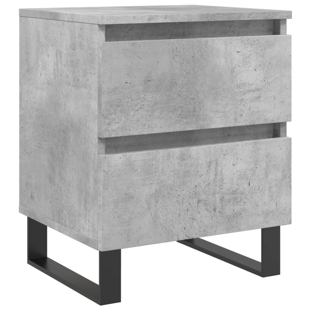 Berkfield Bedside Cabinet Concrete Grey 40x35x50 cm Engineered Wood