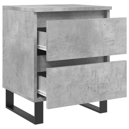 Berkfield Bedside Cabinet Concrete Grey 40x35x50 cm Engineered Wood