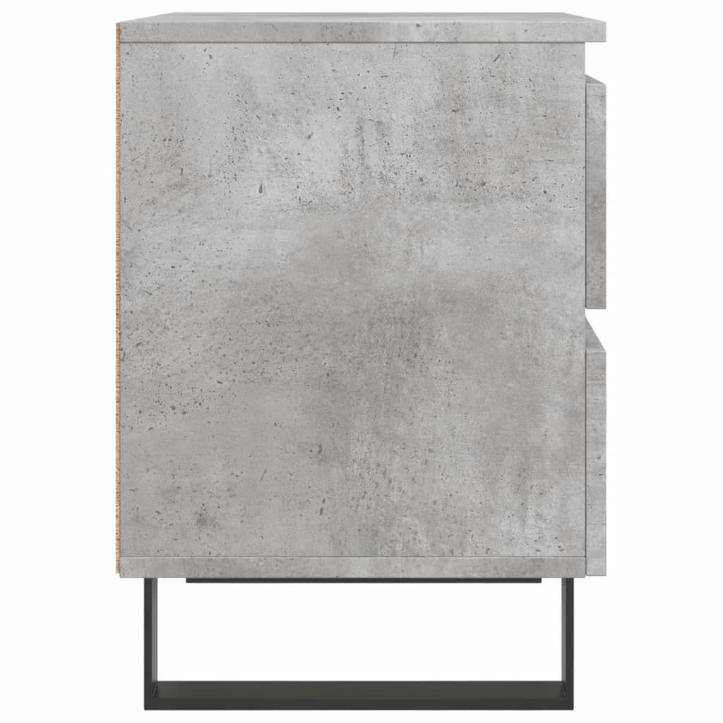 Berkfield Bedside Cabinet Concrete Grey 40x35x50 cm Engineered Wood