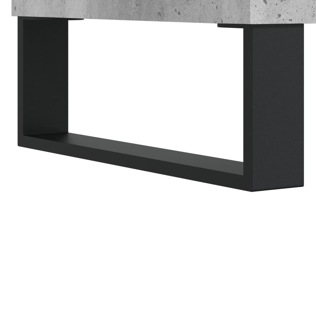 Berkfield Bedside Cabinet Concrete Grey 40x35x50 cm Engineered Wood