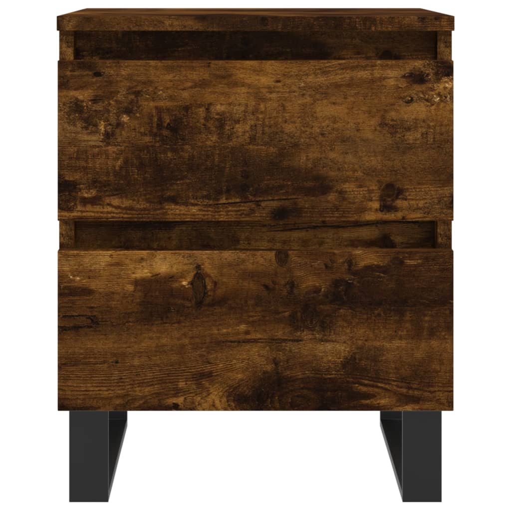 Berkfield Bedside Cabinet Smoked Oak 40x35x50 cm Engineered Wood