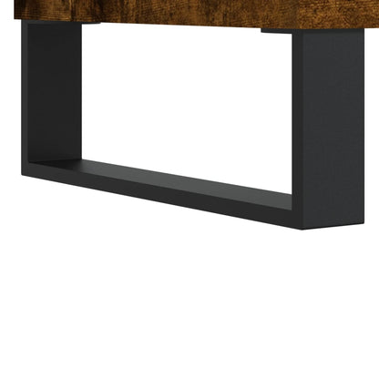 Berkfield Bedside Cabinet Smoked Oak 40x35x50 cm Engineered Wood