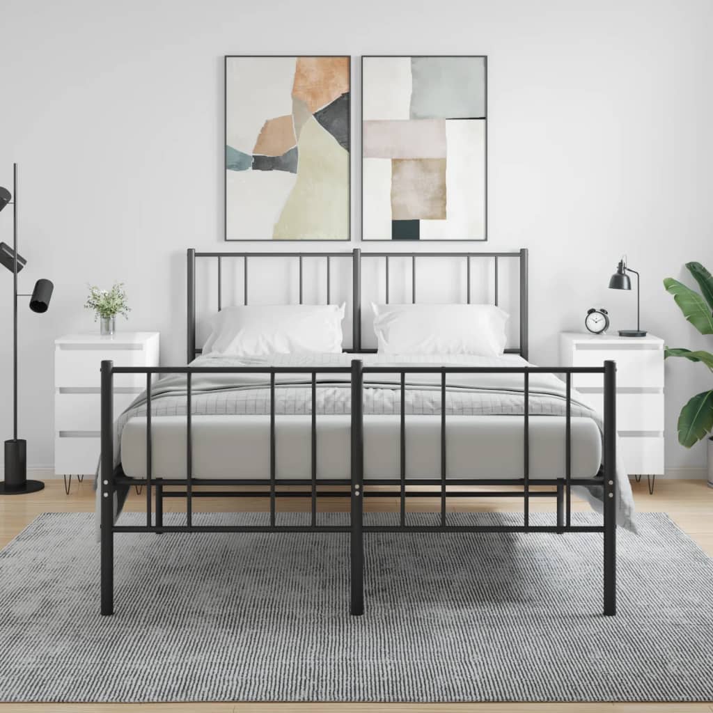 Berkfield Bedside Cabinets 2 pcs High Gloss White 40x35x69 cm Engineered Wood