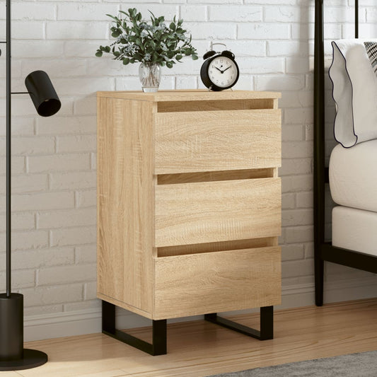 Berkfield Bedside Cabinet Sonoma Oak 40x35x69 cm Engineered Wood