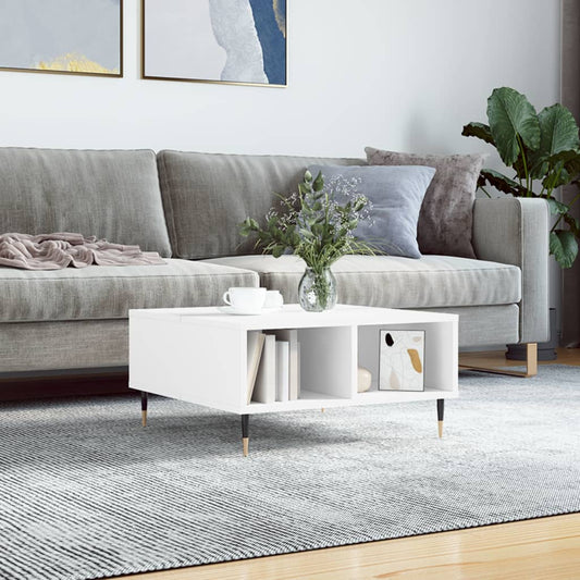 Berkfield Coffee Table White 60x60x30 cm Engineered Wood