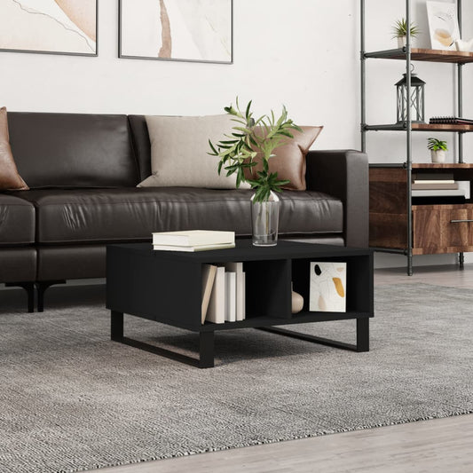 Berkfield Coffee Table Black 60x60x30 cm Engineered Wood