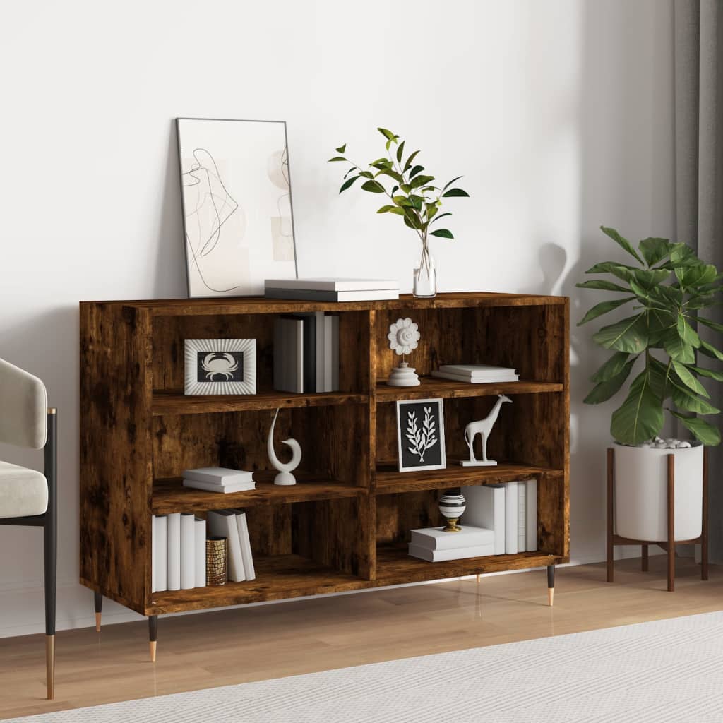 Berkfield Sideboard Smoked Oak 103.5x35x70 cm Engineered Wood