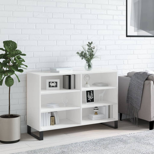 Berkfield Sideboard High Gloss White 103.5x35x70 cm Engineered Wood