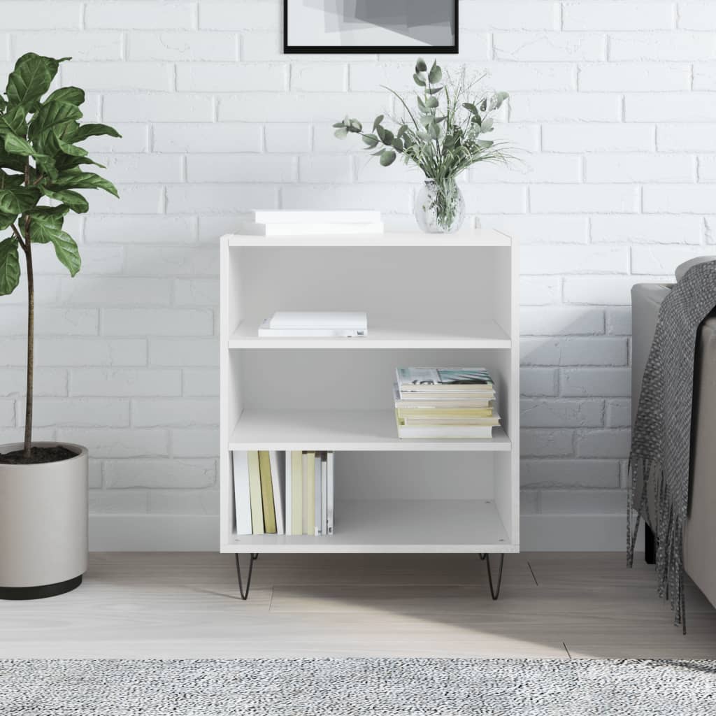 Berkfield Sideboard High Gloss White 57x35x70 cm Engineered Wood