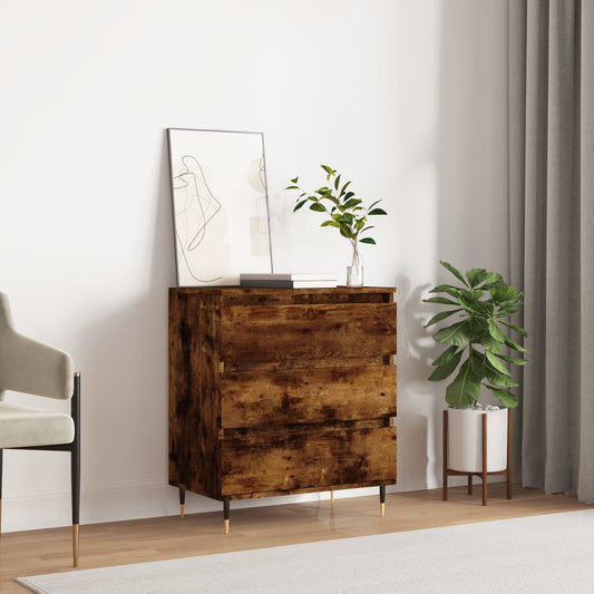 Berkfield Sideboard Smoked Oak 60x35x70 cm Engineered Wood
