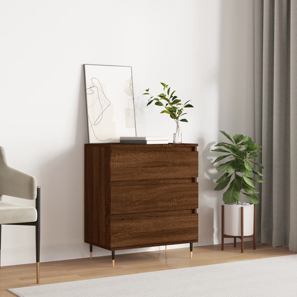 Berkfield Sideboard Brown Oak 60x35x70 cm Engineered Wood