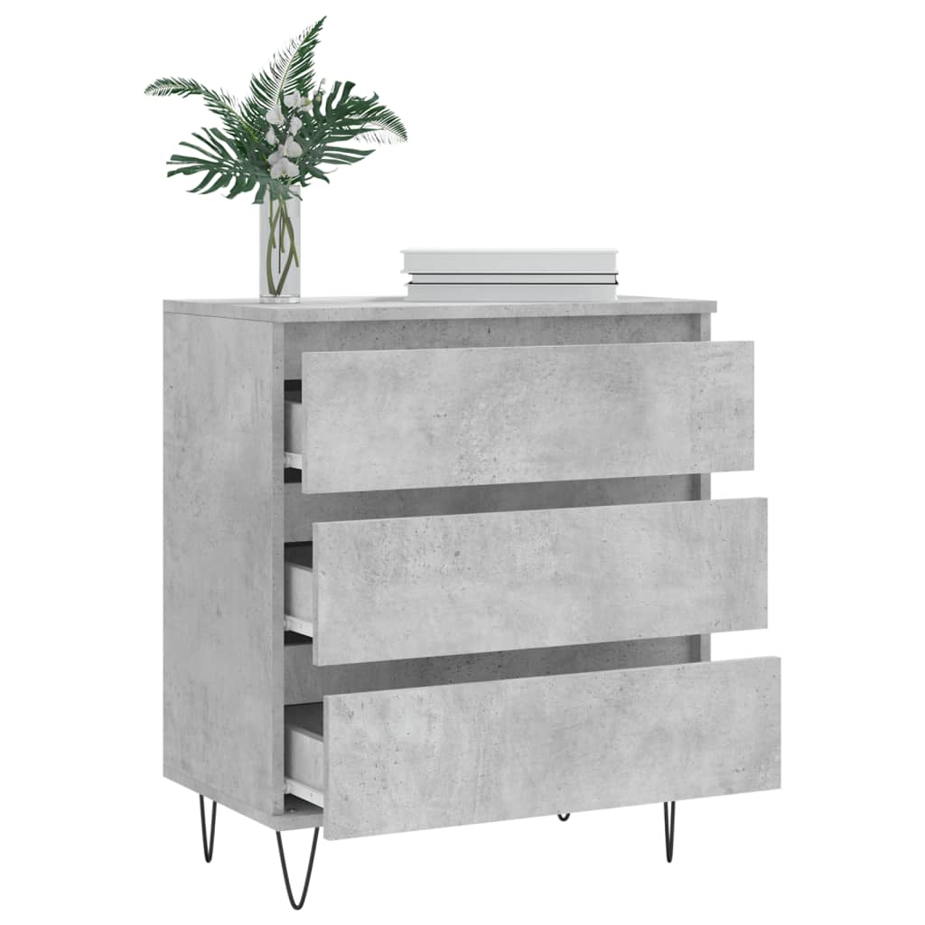 Berkfield Sideboard Concrete Grey 60x35x70 cm Engineered Wood