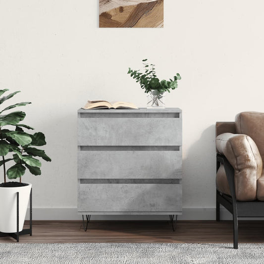 Berkfield Sideboard Concrete Grey 60x35x70 cm Engineered Wood